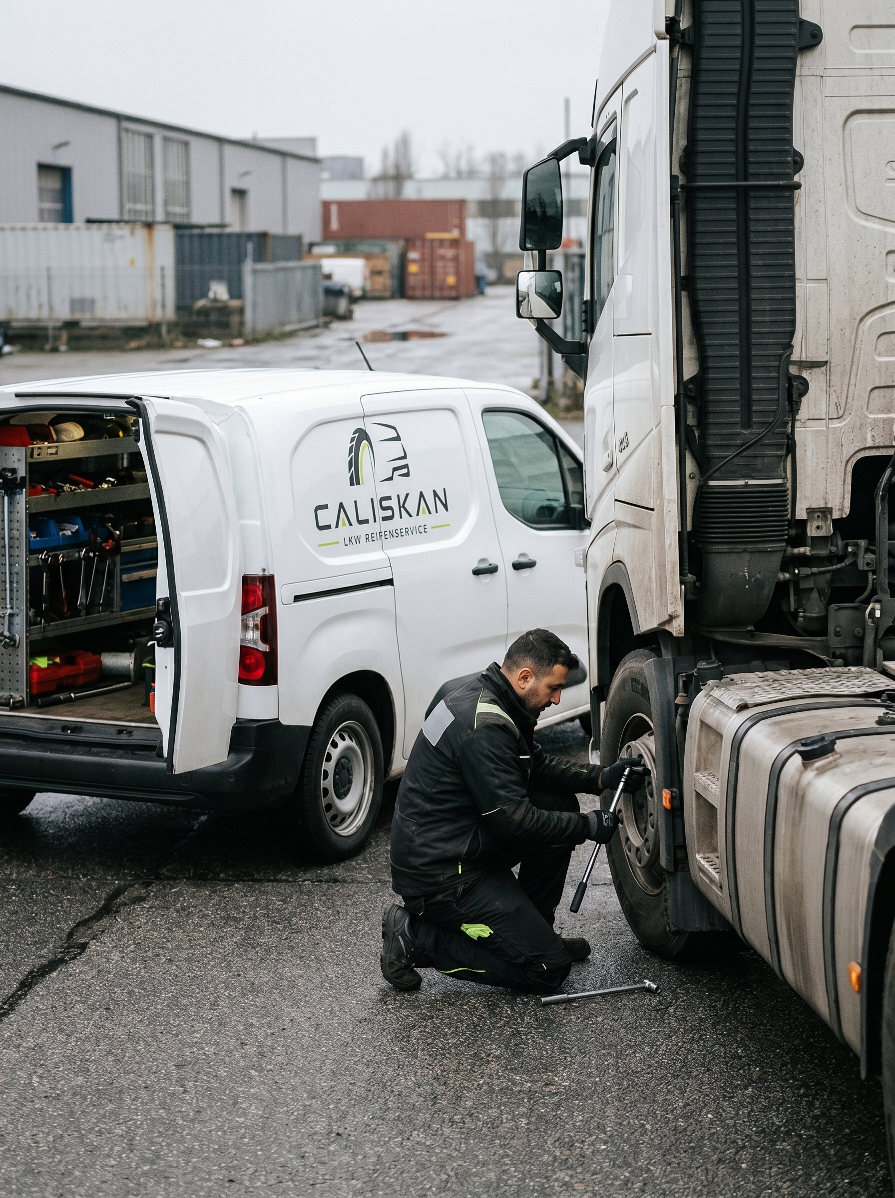 Çalışkan Mobiler LKW-Reifenservice vor Ort in Hamburg und Umland